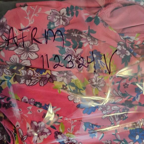 NWOT AFRM Myla Floral Corset Cropped Cap Sleeve Blouse Sz Large - Picture 14 of 14